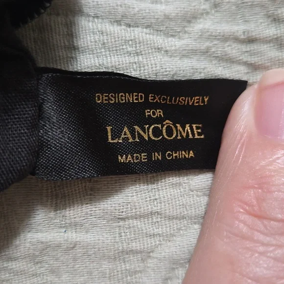 Lancome Black Beaded Mini Clutch 6 x 4 Inches - Picture 3 of 4